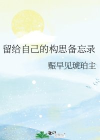《留給自己的構思備忘錄》